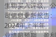 开源证券给予天坛生物买入评级，公司信息更新报告：2024年上半年业绩超预期，盈利能力持续提升