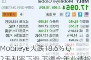 Mobileye大跌18.6% Q2毛利率下滑 下调全年业绩指引