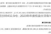 有研硅(688432.SH)：2023年年度权益分派每10股派0.1元