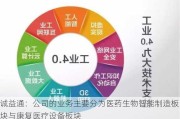 诚益通：公司的业务主要分为医药生物智能制造板块与康复医疗设备板块