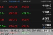 赛微微电（688325）盘中异动 股价振幅达8%  上涨7.48%（06-13）