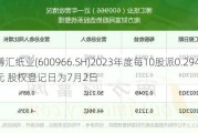 博汇纸业(600966.SH)2023年度每10股派0.2941元 股权登记日为7月2日