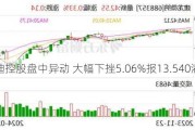 雅迪控股盘中异动 大幅下挫5.06%报13.540港元