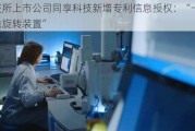 北交所上市公司同享科技新增专利信息授权：“一种放线旋转装置”