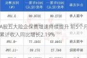 A股五大险企保费增速持续提升 前5个月累计收入同比增长2.19%