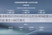 看通集团(01059.HK)拟折让约16.90%配售5208.6万股 筹资1480万港元