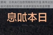 隔夜要闻：日本央行加息预期有所升温 英伟达加入成分股对道指有何影响 全球多国发布高温预警