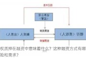 股权质押在融资中意味着什么？这种融资方式有哪些风险和需求？