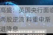 高盛：英国央行面临两股逆流 料重申渐进降息