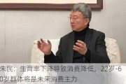 朱民：生育率下降导致消费降低，22岁-60岁群体将是未来消费主力