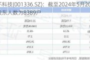 楚环科技(001336.SZ)：截至2024年5月20日，公司股东人数为8389户