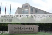 中船汉光(300847.SZ)：拟与七〇四研究所签订合同