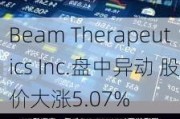 Beam Therapeutics Inc.盘中异动 股价大涨5.07%