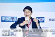 朱云来：低碳转型具有经济可行性 新能源企业前途光明