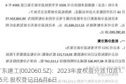 广东建工(002060.SZ)：2023年度权益分派10派1.55元 股权登记日6月6日