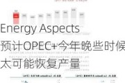 Energy Aspects预计OPEC+今年晚些时候不太可能恢复产量