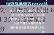 交个朋友控股授出391.361万股奖励股份