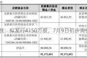 绿联科技：拟发行4150万股，7月9日初步询价