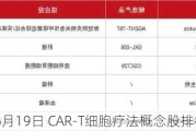 2024年06月19日 CAR-T细胞疗法概念股排行榜