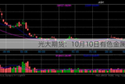 光大期货：10月10日有色金属日报