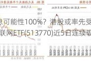 美联储9月降息可能性100%？港股或率先受益，资金潜伏蓄势，港股互联网ETF(513770)近5日连续吸金超7000万元