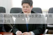 马鞍山钢铁股份董事长更迭：蒋育翔上任