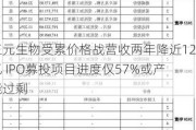 三元生物受累价格战营收两年降近12亿 IPO募投项目进度仅57%或产能过剩