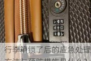 行李箱锁了后的应急处理方法与预防措施是什么？如何保护行李以避免丢失？