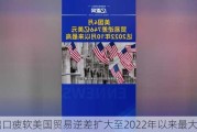 因出口疲软美国贸易逆差扩大至2022年以来最大