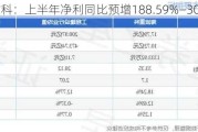 海波重科：上半年净利同比预增188.59%―300.23%