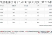 沪深股通|雅创电子5月24日获外资卖出0.32%股份