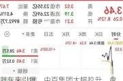 胖东来引爆，中百集团大幅拉升，盘中一度触及涨停