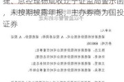 新三板公司易林建设及其董事长王星捷、总经理杨斌收辽宁证监局警示函，未按期披露年报，主办券商为国投证券