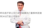 希玛医疗获公司行政总裁兼执行董事林顺潮增持34.8万股公司股份