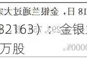 巨潮科技（832163）：金银兰通过大宗交易增持约129万股