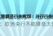 德国央行行长：欧洲央行不能降息太快 因2%通胀目标尚未实现