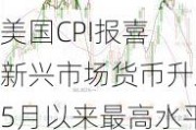 美国CPI报喜 新兴市场货币升至5月以来最高水平