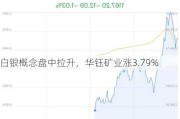 白银概念盘中拉升，华钰矿业涨3.79%