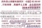 深振业A(000006.SZ)发上半年业绩，净亏损3.46亿元