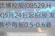 优博控股(08529.HK)5月24日起招股 发售价每股0.5-0.6港元