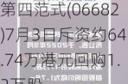 第四范式(06682)7月3日斥资约64.74万港元回购1.2万股