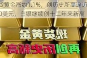 现货黄金涨约1.1%，创历史新高逼近2750美元，白银继续创十二年来新高