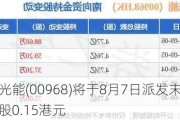 信义光能(00968)将于8月7日派发末期股息每股0.15港元