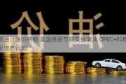 原油：油价持稳 美国感恩节前交投清淡 OPEC+料推迟增产计划