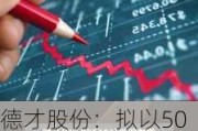 德才股份：拟以500万元-1000万元回购股份以稳定股价