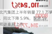 北汽集团上半年销量 77.1 万辆，同比下降 5.9%，享界 S9 预计 8 月上市