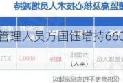 中化国际高级管理人员方国钰增持6600股，增持金额2.48万元