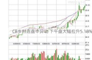 CB乡村店盘中异动 下午盘大幅拉升5.18%