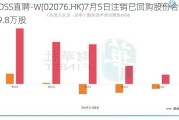 BOSS直聘-W(02076.HK)7月5日注销已回购股份合共29.8万股