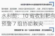 水利部：10 省收到靶向预警 7 组协助救灾